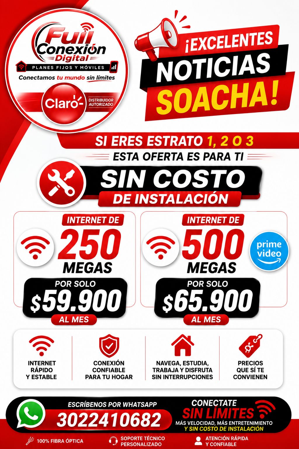 $65900 Internet 500 Mg (solo en SOACHA)